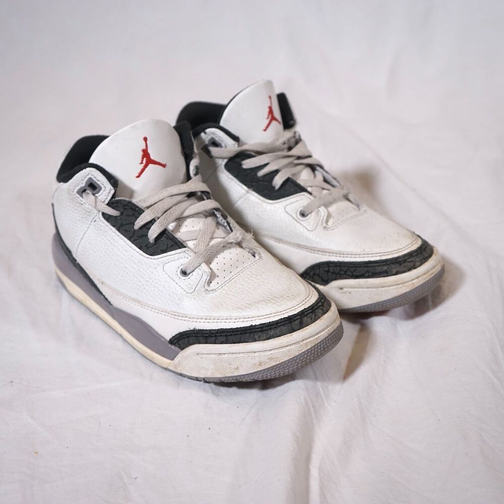 Jordan Brand Air Jordan 3 Retro Shoes White Cement Reimagined DM0966-106 2.5Y